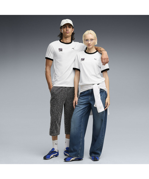 PUMA(プーマ)の「PUMA プーマ ユニセックス フューチャー プーマ アーカイブ リンガー 半袖 T(Tシャツ/カットソー・メンズ・ホワイト×ブラック・LARGE/MEDIUM/X-LARGE/SMALL/X-SMALL)」の3枚目の写真