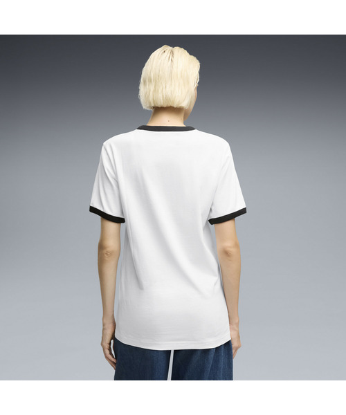 PUMA(プーマ)の「PUMA プーマ ユニセックス フューチャー プーマ アーカイブ リンガー 半袖 T(Tシャツ/カットソー・メンズ・ホワイト×ブラック・LARGE/MEDIUM/X-LARGE/SMALL/X-SMALL)」の4枚目の写真