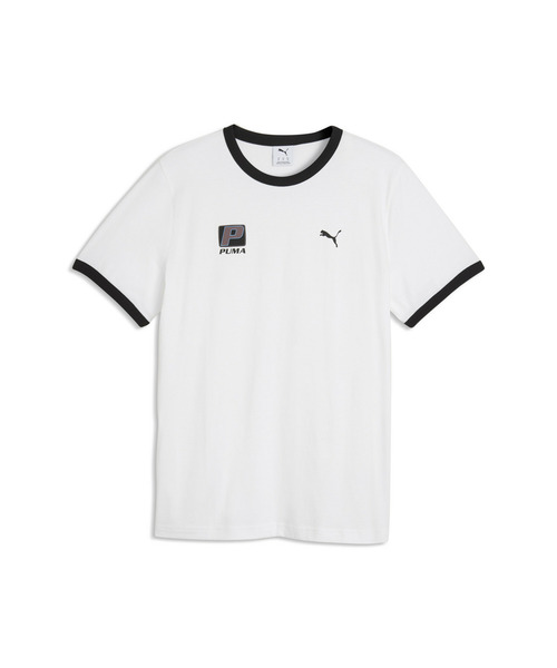 PUMA(プーマ)の「PUMA プーマ ユニセックス フューチャー プーマ アーカイブ リンガー 半袖 T(Tシャツ/カットソー・メンズ・ホワイト×ブラック・LARGE/MEDIUM/X-LARGE/SMALL/X-SMALL)」の5枚目の写真