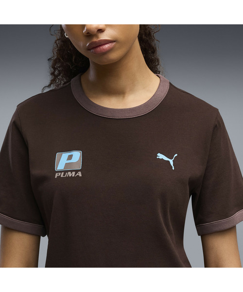PUMA(プーマ)の「PUMA プーマ ユニセックス フューチャー プーマ アーカイブ リンガー 半袖 T(Tシャツ/カットソー・メンズ・ホワイト×ブラック・LARGE/MEDIUM/X-LARGE/SMALL/X-SMALL)」の7枚目の写真