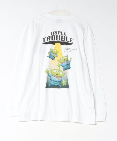 SCREEN STARS(スクリーンスターズ)の「【SCREEN STARS】2623-SSMV/TS7 Little Green Men ロンTEE(Tシャツ/カットソー・メンズ・ブラック/ホワイト・L/LL/M)」の3枚目の写真