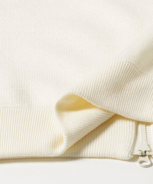 BEAMS GOLF（ビームスゴルフ）の「PURPLE LABEL / RETURN BRITISH フルジップ ニットブルゾン（ニット/セーター・レディース・ホワイト/ネイビー・LARGE/MEDIUM）」の22枚目の写真