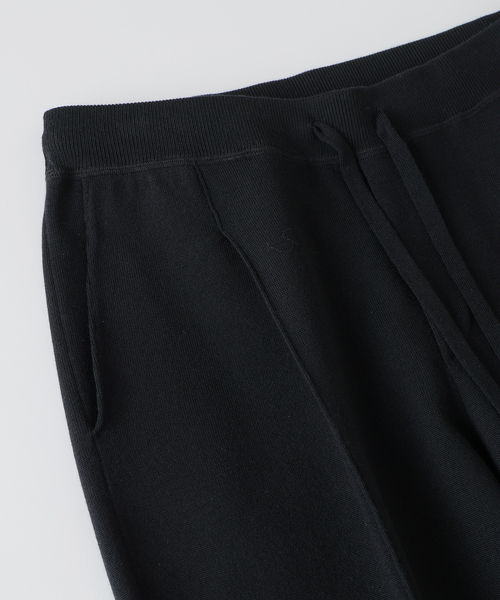 EDIFICE(エディフィス)の「《EDIFICE by PIPPIOLINO》ウール プレイティング ニットパンツ(その他パンツ・メンズ・ブラック/グレー・MEDIUM/LARGE)」の4枚目の写真