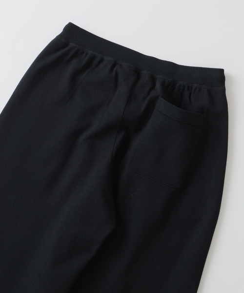 EDIFICE(エディフィス)の「《EDIFICE by PIPPIOLINO》ウール プレイティング ニットパンツ(その他パンツ・メンズ・ブラック/グレー・MEDIUM/LARGE)」の5枚目の写真