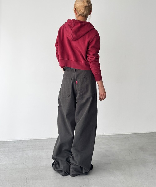 CANAL JEAN(キャナルジーン)の「choice_cnl フロントポケットストレートパンツ(その他パンツ・レディース・チャコールグレー・MEDIUM/SMALL)」の3枚目の写真