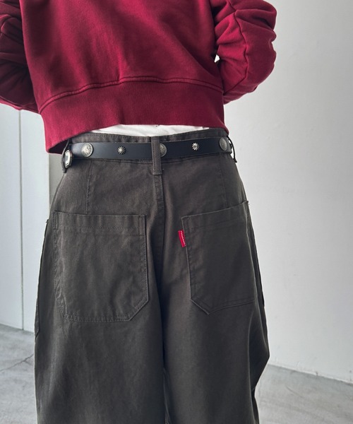 CANAL JEAN(キャナルジーン)の「choice_cnl フロントポケットストレートパンツ(その他パンツ・レディース・チャコールグレー・MEDIUM/SMALL)」の5枚目の写真