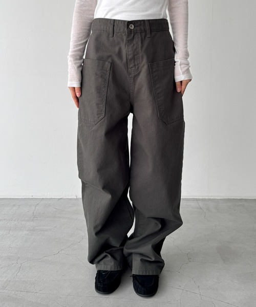 CANAL JEAN(キャナルジーン)の「choice_cnl フロントポケットストレートパンツ(その他パンツ・レディース・チャコールグレー・MEDIUM/SMALL)」の10枚目の写真