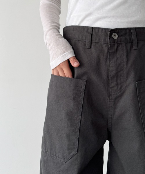 CANAL JEAN(キャナルジーン)の「choice_cnl フロントポケットストレートパンツ(その他パンツ・レディース・チャコールグレー・MEDIUM/SMALL)」の13枚目の写真