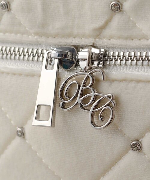 Belle Charme(ベルシャルム)の「【Belle Charme】Velour Quilted Ribbon Vanity(ショルダーバッグ・レディース・ピンク/オフホワイト/ブラック・FREE)」の12枚目の写真