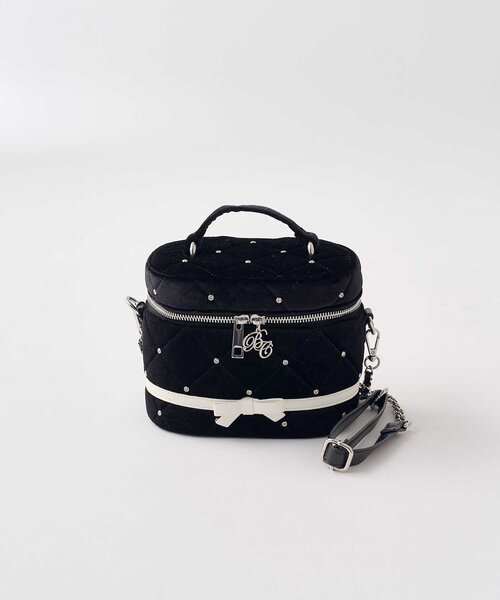 Belle Charme(ベルシャルム)の「【Belle Charme】Velour Quilted Ribbon Vanity(ショルダーバッグ・レディース・ピンク/オフホワイト/ブラック・FREE)」の20枚目の写真