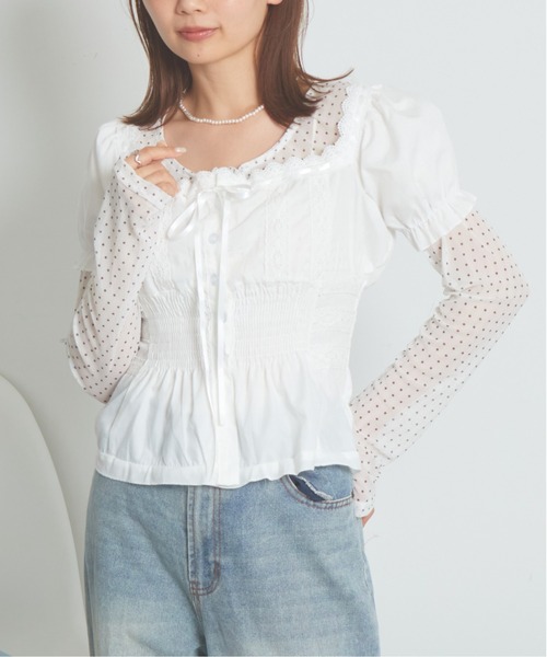 mul.（ムル）の「フリルネックカットソー（Tシャツ/カットソー・レディース・ホワイト・FREE）」の8枚目の写真