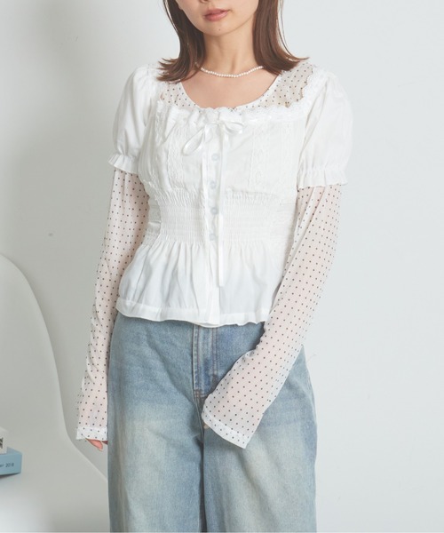 mul.（ムル）の「フリルネックカットソー（Tシャツ/カットソー・レディース・ホワイト・FREE）」の17枚目の写真
