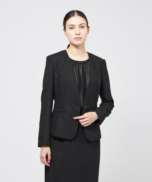24 TWENTY FOUR JACKET Noble ノーカラージャケット（ノーカラー