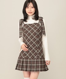 Heather | 2WAYチェックコンパクトミニワンピース 1079883(ワンピース)