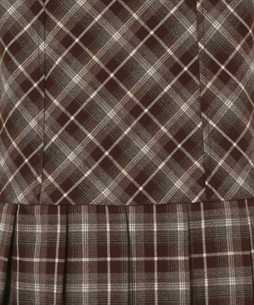 Heather(ヘザー)の「2WAYチェックコンパクトミニワンピース 1079883(ワンピース・レディース・ブラック系/グレー系/ブラウン系・FREE)」の17枚目の写真