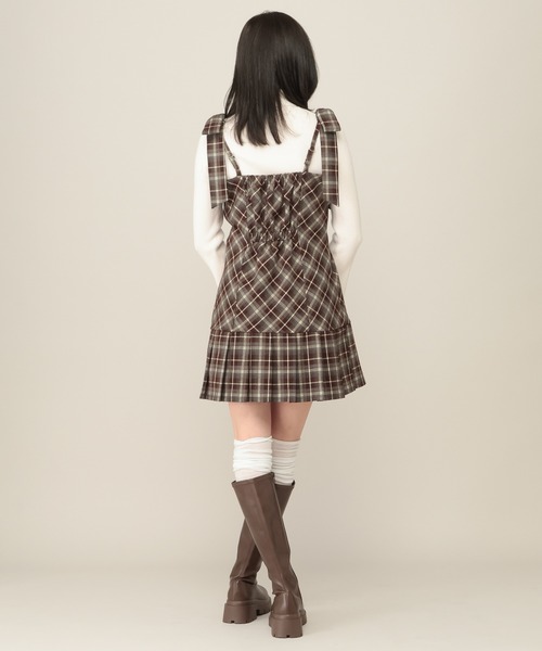 Heather(ヘザー)の「2WAYチェックコンパクトミニワンピース 1079883(ワンピース・レディース・ブラック系/グレー系/ブラウン系・FREE)」の13枚目の写真