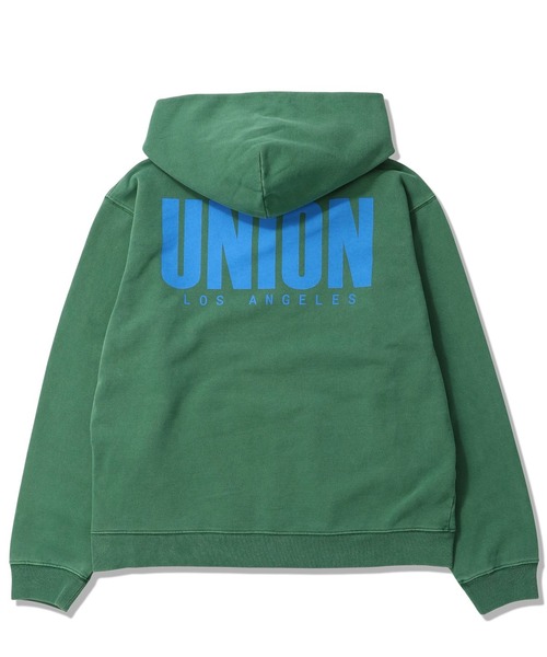 UNION（UNION TOKYO）（ユニオン）の「UNION TOKYO CORP HOOD ユニオントーキョー フーディ（パーカー・メンズ・グリーン/ブラウン・XL/L/M/S）」の7枚目の写真