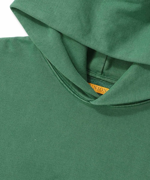 UNION（UNION TOKYO）（ユニオン）の「UNION TOKYO CORP HOOD ユニオントーキョー フーディ（パーカー・メンズ・グリーン/ブラウン・XL/L/M/S）」の8枚目の写真