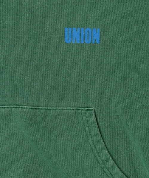 UNION（UNION TOKYO）（ユニオン）の「UNION TOKYO CORP HOOD ユニオントーキョー フーディ（パーカー・メンズ・グリーン/ブラウン・XL/L/M/S）」の9枚目の写真