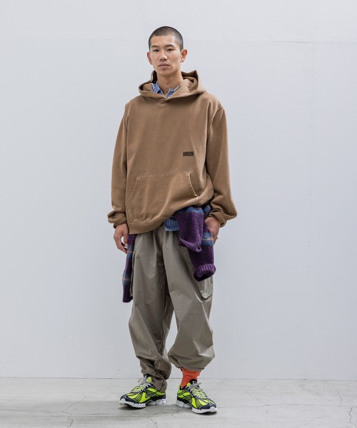 UNION（UNION TOKYO）（ユニオン）の「UNION TOKYO CORP HOOD ユニオントーキョー フーディ（パーカー・メンズ・グリーン/ブラウン・XL/L/M/S）」の12枚目の写真