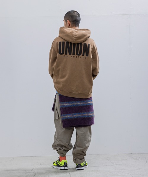 UNION（UNION TOKYO）（ユニオン）の「UNION TOKYO CORP HOOD ユニオントーキョー フーディ（パーカー・メンズ・グリーン/ブラウン・XL/L/M/S）」の11枚目の写真