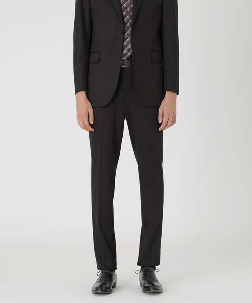BLACK LABEL CRESTBRIDGE(ブラックレーベル・クレストブリッジ)の「【BE FLEX SUIT】シャドーストライプトラウザーズ(スラックス・メンズ・ブラック・L/XL/M)」の1枚目の写真