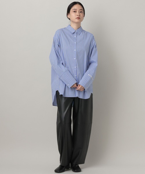 A part by(アパートバイ)の「【LA FINE BOUCHEコラボ】ストライプシャツ(シャツ/ブラウス・レディース・ベージュ/ブルー系その他4・FREE)」の8枚目の写真