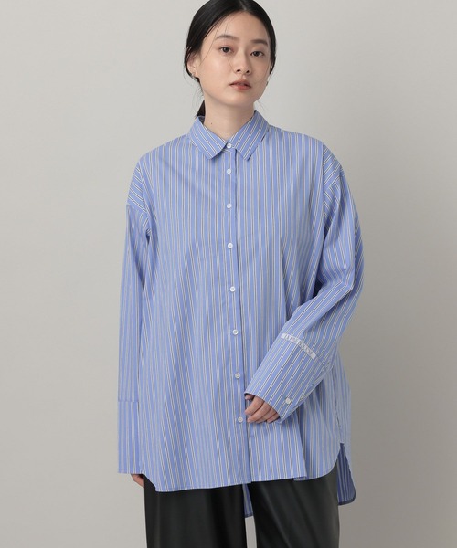 A part by(アパートバイ)の「【LA FINE BOUCHEコラボ】ストライプシャツ(シャツ/ブラウス・レディース・ベージュ/ブルー系その他4・FREE)」の10枚目の写真