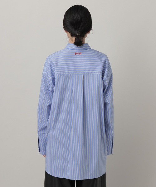 A part by(アパートバイ)の「【LA FINE BOUCHEコラボ】ストライプシャツ(シャツ/ブラウス・レディース・ベージュ/ブルー系その他4・FREE)」の15枚目の写真