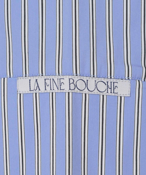 A part by(アパートバイ)の「【LA FINE BOUCHEコラボ】ストライプシャツ(シャツ/ブラウス・レディース・ベージュ/ブルー系その他4・FREE)」の12枚目の写真