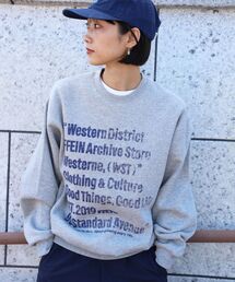 FFEIN（フェイン）の「【FFEIN(フェイン)】ヘビーウエイトヴィンテージロゴスウェット   スウェット クルーネック ワンポイント刺繍 裏起毛 ユニセックス ロゴ（スウェット）」