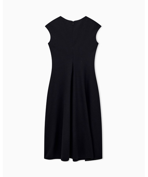 EMPORIO ARMANI(エンポリオアルマーニ)の「【エンポリオ アルマーニ】レギュラーフィット ノースリーブ Vネック ワンピース(ワンピース・レディース・ブラック・38/42/40)」の6枚目の写真