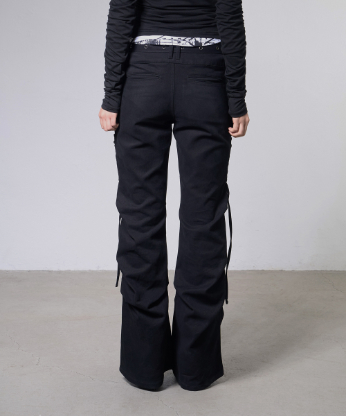 FANCY CLUB(ファンシークラブ)の「ベルト付きフレアシャーリングパンツ (BLACK) F26ZD468(その他パンツ・レディース・その他・SMALL/MEDIUM)」の10枚目の写真