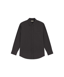SITP5303 ウォッシュド STITCH コットンシャツ_Charcoal