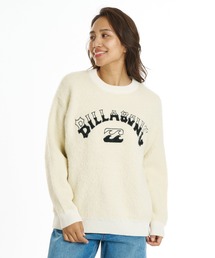 BILLABONG ウィメンズ JACQUARD METALLIC CREW SWEATER セーター 【2026年秋冬モデル】/ビラボンロゴニット
