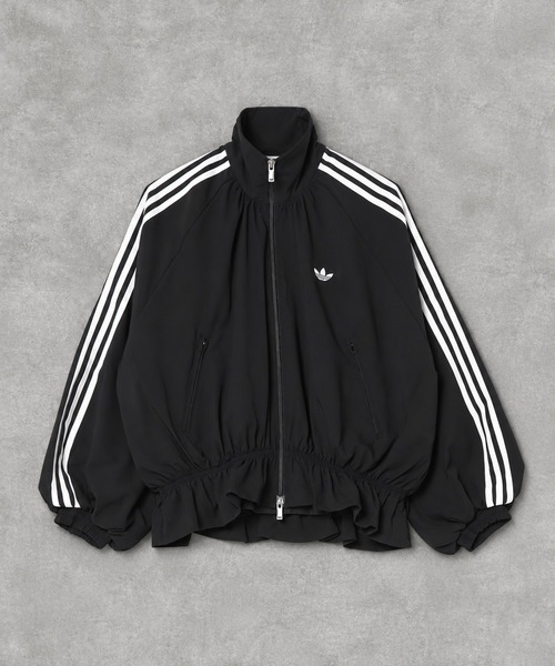 adidas(アディダス)の「【adidas/アディダス】ウエストギャザートラックジャケット/ジャージトップス(ジャージ・レディース・ブラウン/ブラック・M)」の3枚目の写真
