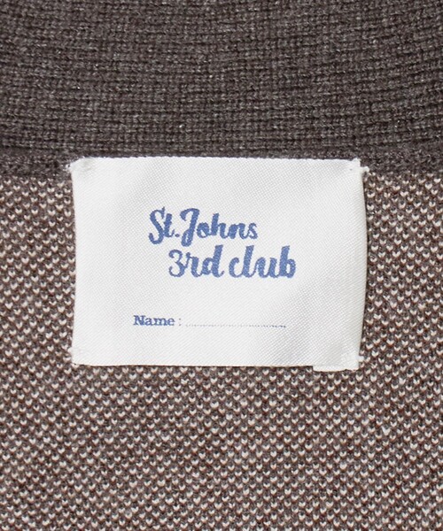 St.Johns 3rd club(セントジョンズサードクラブ)の「<ST.JOHNS 3RD CLUB>スウェットライク カーディガン SKI/T< Select by EMMEL REFINES >(カーディガン/ボレロ・レディース・ダークグレー・FREE)」の4枚目の写真
