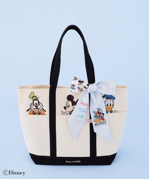 Disney(ディズニー)の「ミッキーアンドフレンズ/マルチポケットトート(トートバッグ・レディース・ブラウン/ブラック/ピンク・FREE)」の9枚目の写真