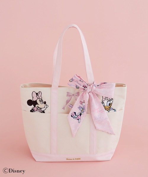 Disney(ディズニー)の「ミッキーアンドフレンズ/マルチポケットトート(トートバッグ・レディース・ブラウン/ブラック/ピンク・FREE)」の10枚目の写真