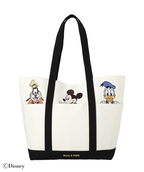 Disney(ディズニー)の「ミッキーアンドフレンズ/マルチポケットトート(トートバッグ・レディース・ブラウン/ブラック/ピンク・FREE)」の13枚目の写真