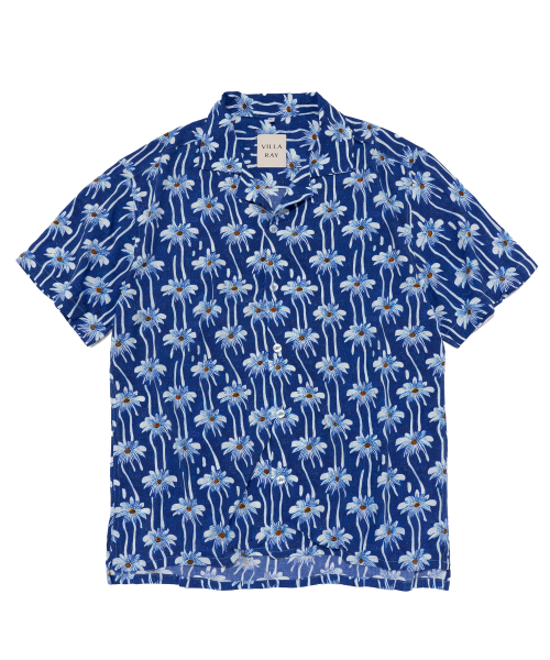 VILLA RAY（ヴィラ・レイ）の「ブルーデイジー メンズ ビスコースシャツ（シャツ/ブラウス・メンズ・その他・LARGE/X-LARGE/MEDIUM）」の7枚目の写真