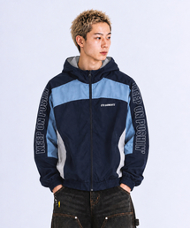 MF Retro Hooded Track Jacket (ネイビー/スカイブルー/グレー)