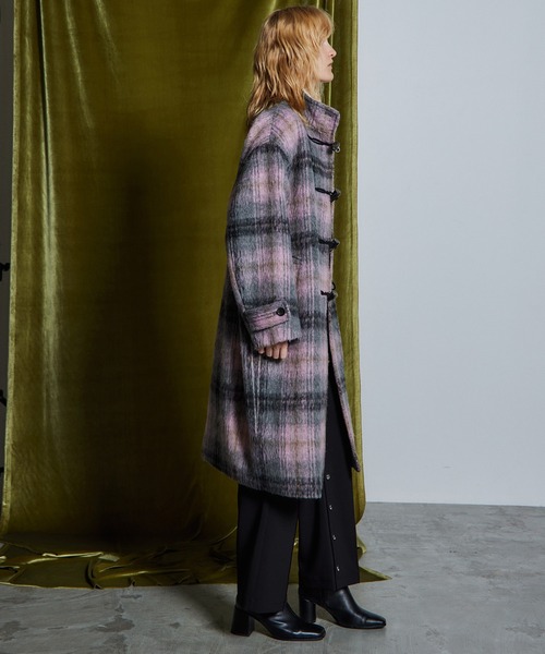 MAISON SPECIAL(メゾンスペシャル)の「【26WINTER PRE-ORDER】Duffle Muffler Coat/ダッフルマフラーコート(ダッフルコート・レディース・ブラック/ブルー/マルチ・FREE)」の5枚目の写真