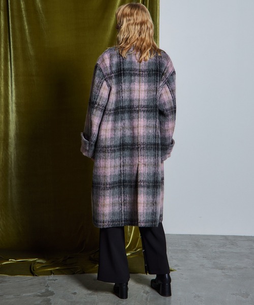 MAISON SPECIAL(メゾンスペシャル)の「【26WINTER PRE-ORDER】Duffle Muffler Coat/ダッフルマフラーコート(ダッフルコート・レディース・ブラック/ブルー/マルチ・FREE)」の6枚目の写真