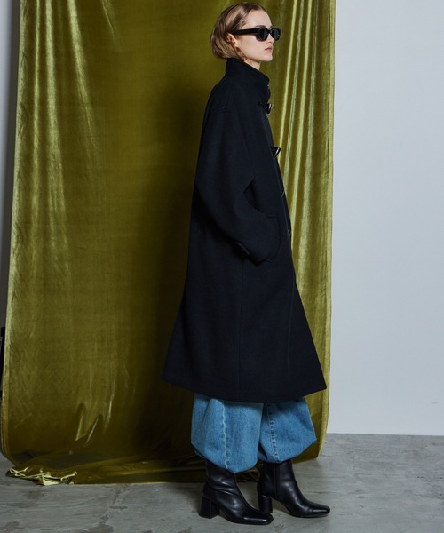 MAISON SPECIAL(メゾンスペシャル)の「【26WINTER PRE-ORDER】Duffle Muffler Coat/ダッフルマフラーコート(ダッフルコート・レディース・ブラック/ブルー/マルチ・FREE)」の11枚目の写真