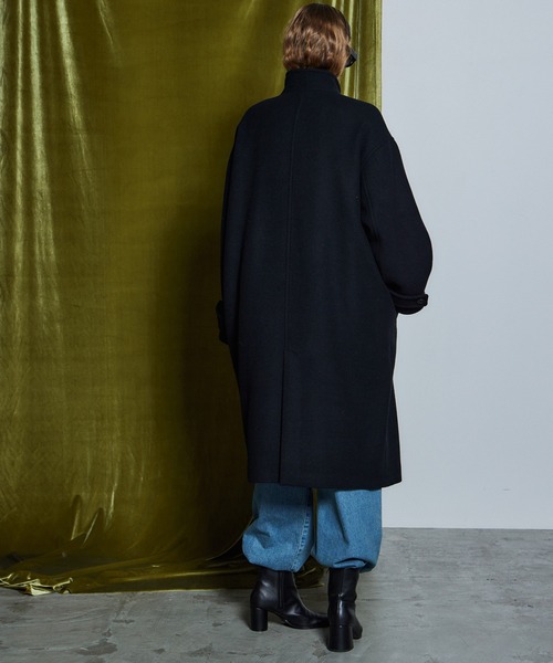 MAISON SPECIAL(メゾンスペシャル)の「【26WINTER PRE-ORDER】Duffle Muffler Coat/ダッフルマフラーコート(ダッフルコート・レディース・ブラック/ブルー/マルチ・FREE)」の12枚目の写真