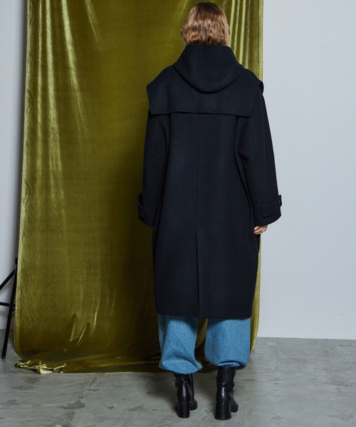 MAISON SPECIAL(メゾンスペシャル)の「【26WINTER PRE-ORDER】Duffle Muffler Coat/ダッフルマフラーコート(ダッフルコート・レディース・ブラック/ブルー/マルチ・FREE)」の17枚目の写真