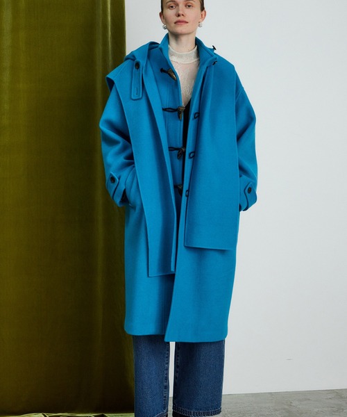 MAISON SPECIAL(メゾンスペシャル)の「【26WINTER PRE-ORDER】Duffle Muffler Coat/ダッフルマフラーコート(ダッフルコート・レディース・ブラック/ブルー/マルチ・FREE)」の20枚目の写真