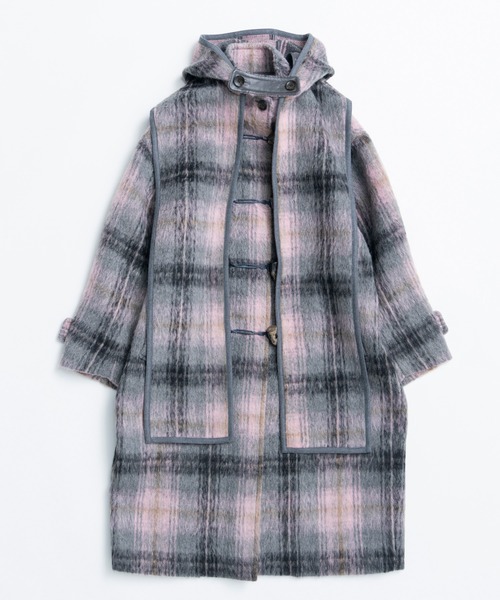 MAISON SPECIAL(メゾンスペシャル)の「【26WINTER PRE-ORDER】Duffle Muffler Coat/ダッフルマフラーコート(ダッフルコート・レディース・ブラック/ブルー/マルチ・FREE)」の22枚目の写真