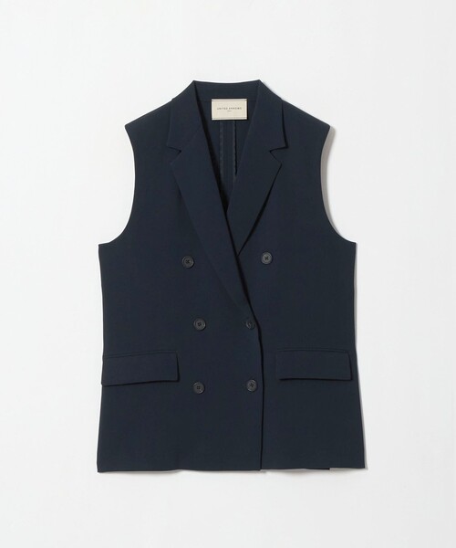UNITED ARROWS(ユナイテッドアローズ)の「drapy テーラード ミドル ベスト(ベスト・レディース・ネイビー/ブラック・38/36)」の1枚目の写真